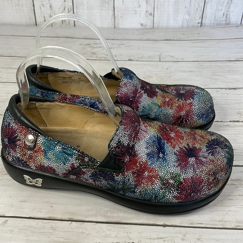 Alegria Keli Bloomies Slip On Leather Clogs